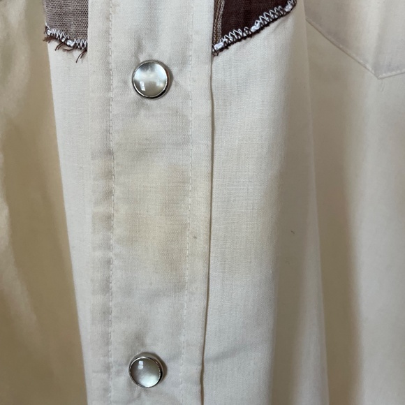 California Ranchwear cut-off sleeve Western button-up - Picture 4 of 4